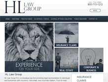 Tablet Screenshot of hllawgroup.com